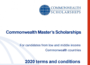 jobsandschools.com commonwealth masters scholarships 2020