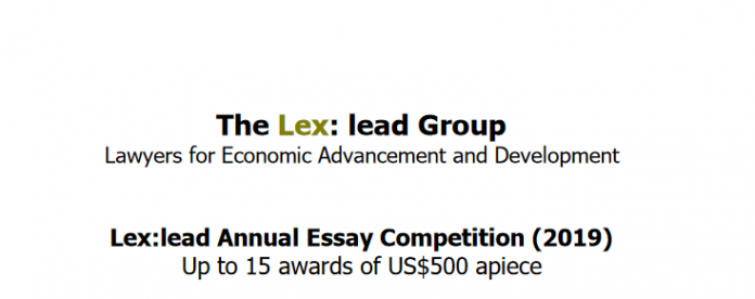 lexlead annual essay competition 2019 jobsandschools