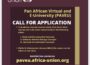 Pan African University Call for Applications for study programs at the Pan African Virtual and E-University (PAVEU)