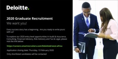 Deloitte 2020 Graduate Recruitment