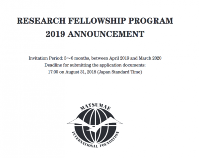 matsumae-international-foundation-research-fellowship-ptorogram-2020