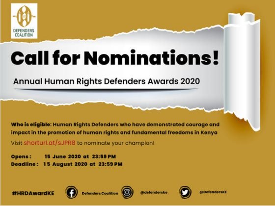 The Human Rights Defenders Award