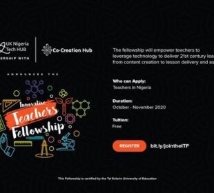 UK-Nigeria Tech Hub/CcHub Innovative Teachers Fellowship