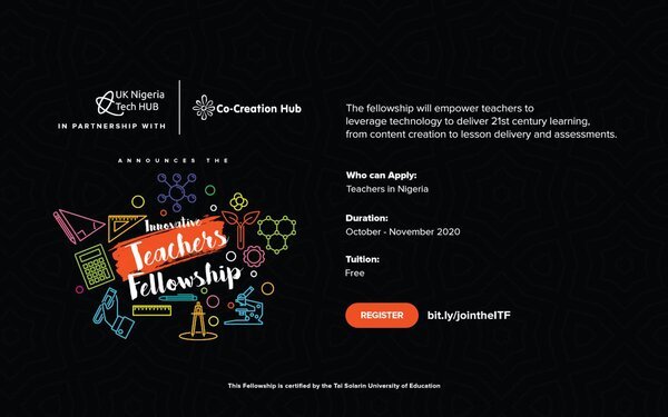 UK-Nigeria Tech Hub/CcHub Innovative Teachers Fellowship